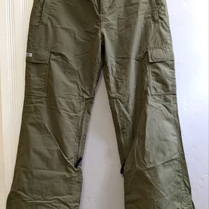 Roxy snowboard pants, M, olive green
